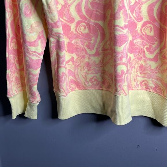 BP Pastel Pink and Yellow Printed Crewneck Sweatshirt Size Small - Picture 4 of 7
